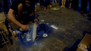 ПАРЕНЬ РИСУЕТ КРУТЫЕ КАРТИНЫ БАЛЛОНЧИКОМ СПРЕЙ- АРТ