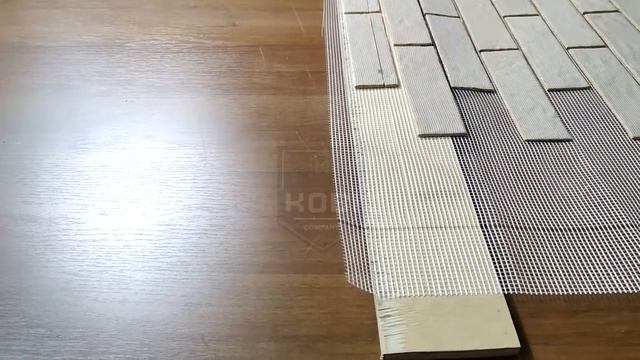 Монтаж гибкого кирпича Kobi на сетке с защитной пленкой. Подробная инструкция. смотреть онлайн