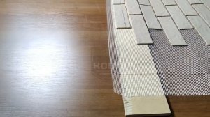 Монтаж гибкого кирпича Kobi на сетке с защитной пленкой. Подробная инструкция.