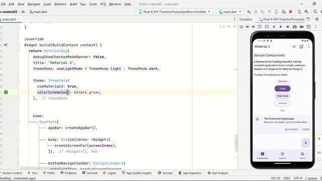 Customizing Color Themes in Flutter with Material Design 3 смотреть онлайн