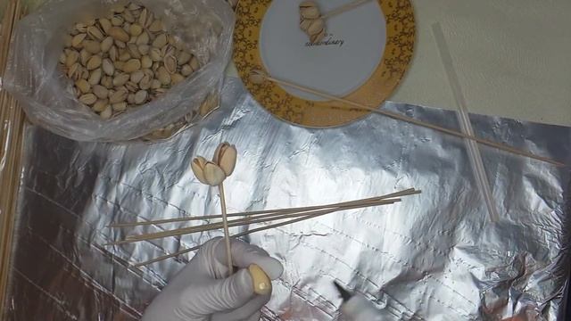 Мужской букет. Фисташки для букета или бокса. смотреть онлайн