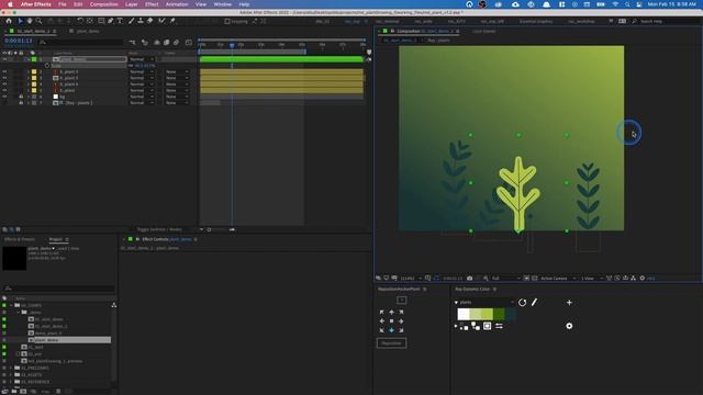 Plant Growing Animation · Easy After Effects Tutorial смотреть онлайн