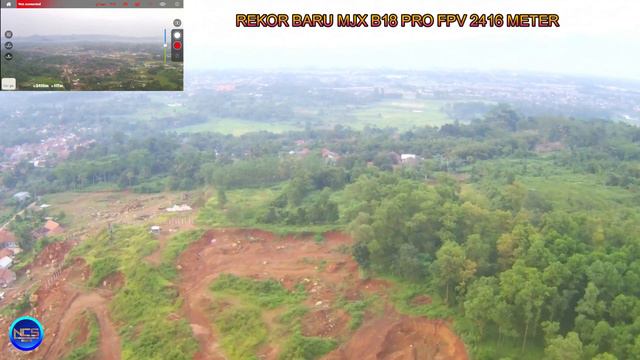 REKOR BARU FPV 2416 METER #drone MJX B18 PRO 4K 3KM #dronemjx #dronecinematic