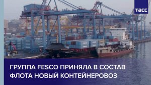 Группа Fesco приняла в состав флота новый контейнеровоз #shorts