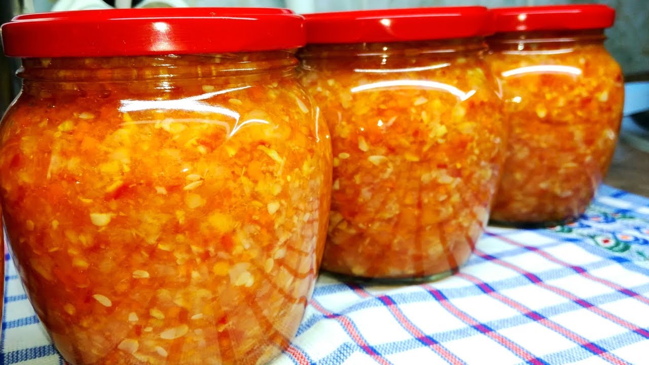Аджика из кабачков. Очень Вкусная аджика на зиму. Чудесный вкус! смотреть онлайн