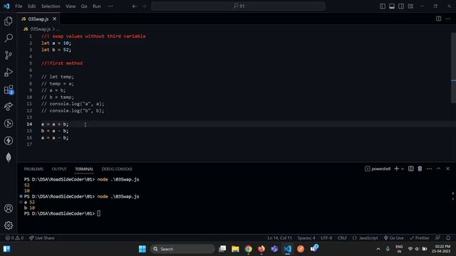 Swap Two Number Without Third Variable || 3 methos | Javascript смотреть онлайн