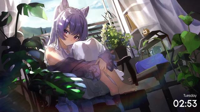 Keqing Live Wallpaper 🐱- Genshin Impact