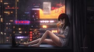 За окном девочка в бежевом платьице || 5УТРА - Давай сбежим/Искорки  (2023)