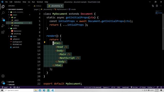 What is _document.js used for in NextJS? смотреть онлайн