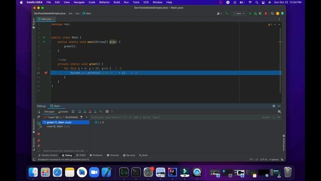 Debugger Basics in Intellij IDEA #10: Reset frame смотреть онлайн