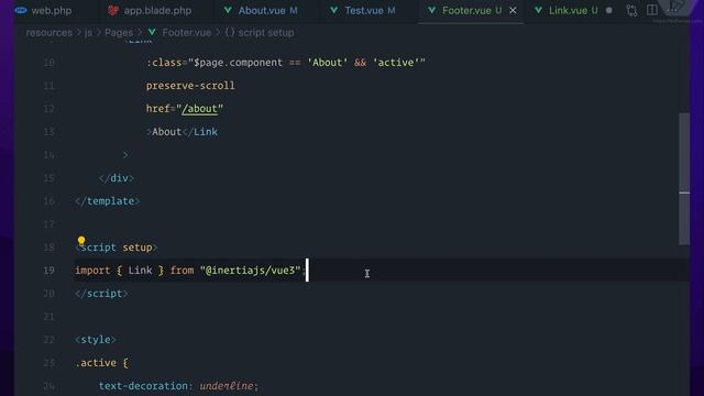05 InertiaJS Active Link смотреть онлайн