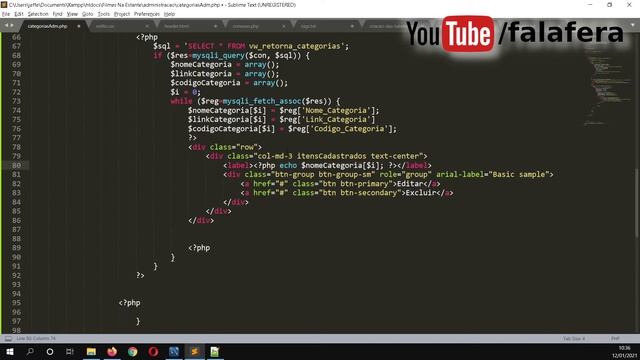Exibindo Informações do Banco de Dados na Página em Php - MySQL e PHP смотреть онлайн