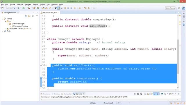 Java - Inherit Abstract Class смотреть онлайн