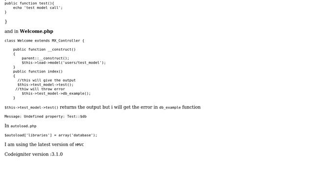 Codeigniter HMVC: Undefined property $db in model (2 Solutions!!) смотреть онлайн