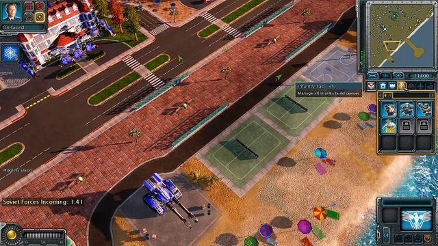 C&C: Red Alert 3 - Allied Campaign Playthrough Part 1 (Ride of the Red Menace, No Commentary) смотреть онлайн