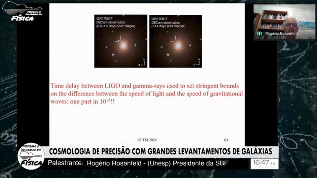 Seminário - COSMOLOGIA DE PRECISÃO COM GRANDES LEVANTAMENTOS DE GALÁXIAS смотреть онлайн