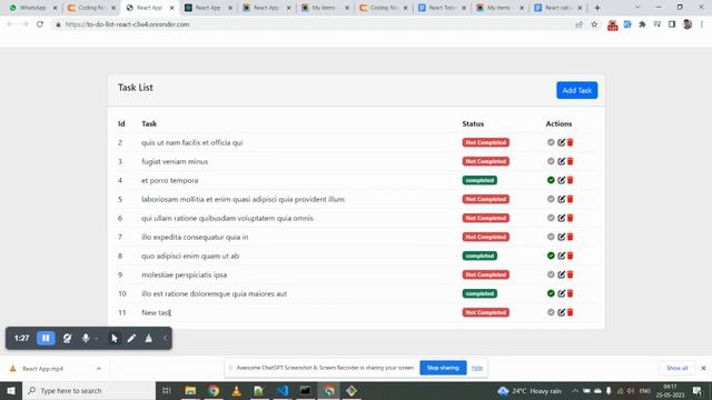 To do app react смотреть онлайн