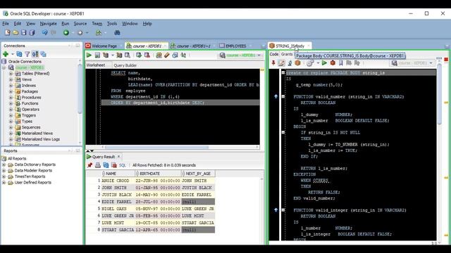 Oracle SQL Developer - Splitting WorkSheet смотреть онлайн