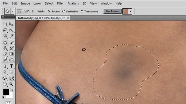 CS4 Patch tool changes: Photoshop смотреть онлайн