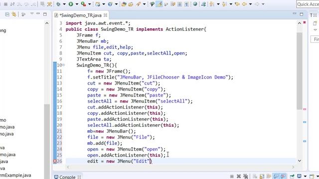 How to make JMenuBar , JFileChooser & ImageIcon in Java Swing GUI | SWING GUI API | @Tech-Ranch смотреть онлайн