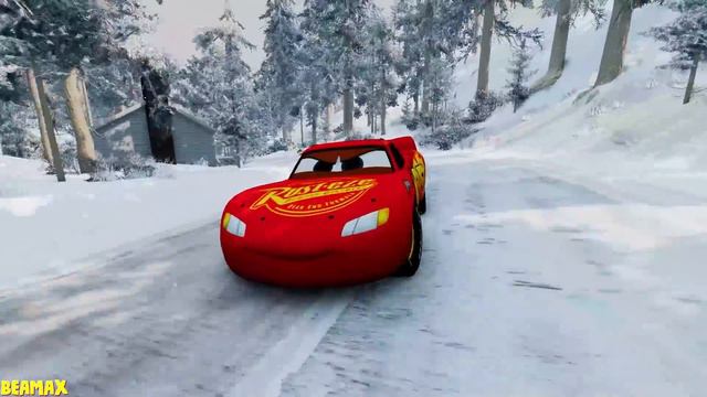 Epic Escape From The Lightning McQueen Head Eater Car VS Lightning McQueen Head Eater | BeamNG.Driv смотреть онлайн