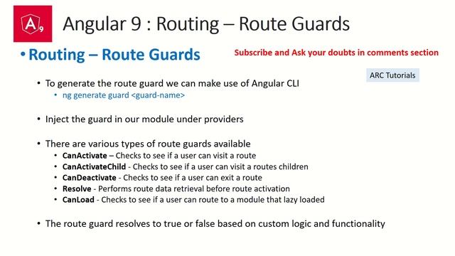 Angular 9 Tutorial For Beginners #39 - Route Guards смотреть онлайн