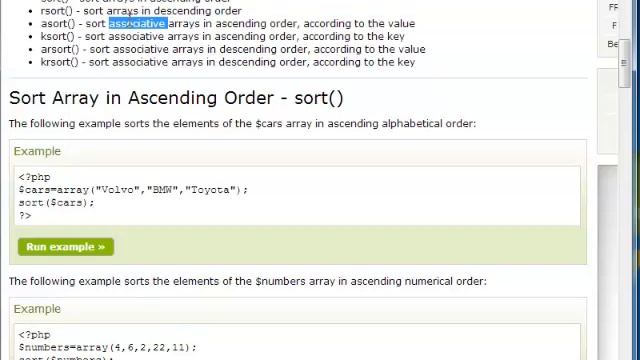 10 PHP Sorting Arrays смотреть онлайн