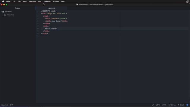 Atom Editor - Creating a Page and Testing Locally vs FTPing смотреть онлайн