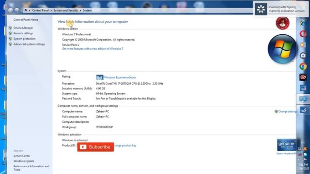 How to check computer details in windows 7 ,check ram,memory , processor system type and window смотреть онлайн