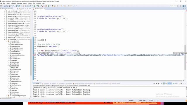 CICD for Automation Testers -16.7. JIRA Rest API- Create bug automatically in JIRA for failed test смотреть онлайн