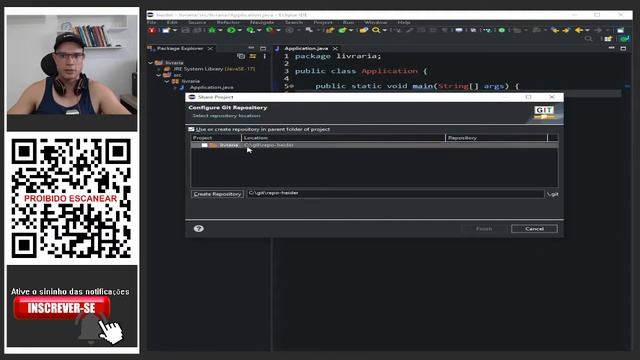 Curso Git - Aula 01 - Criando o projeto no Eclipse e iniciando o controle de versão смотреть онлайн
