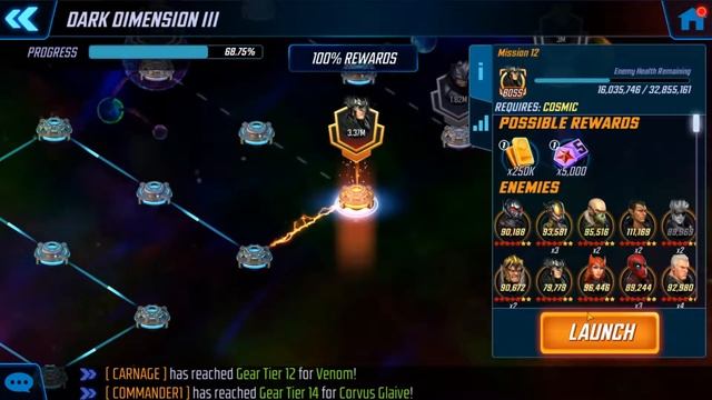 Dark Dimension 3 - Dread the Darkness - First Run - Node 12 - Day 97 - MARVEL STRIKE FORCE - 7.29.2 смотреть онлайн