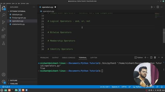Python Tutorial For Beginners (Free Course) | Operators in Python | #5 | Entri Elevate Hindi смотреть онлайн