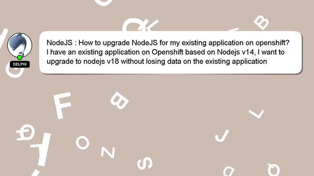 NodeJS : How to upgrade NodeJS for my existing application on openshift? смотреть онлайн