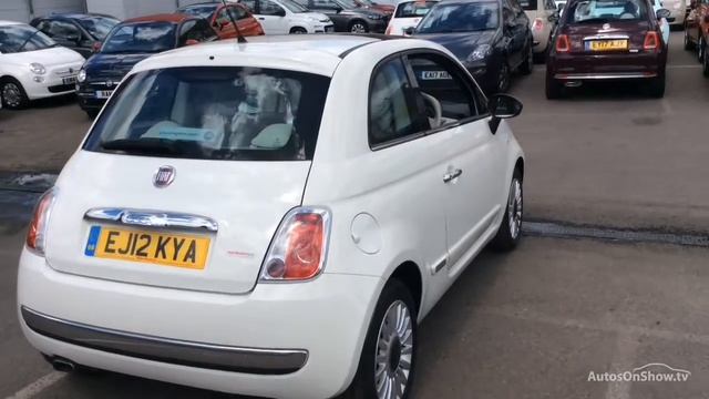 FIAT 500 LOUNGE WHITE 2012 смотреть онлайн