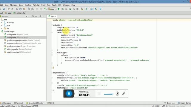What is build.gradle file or Gradle Build System within Android Studio(English Version) смотреть онлайн