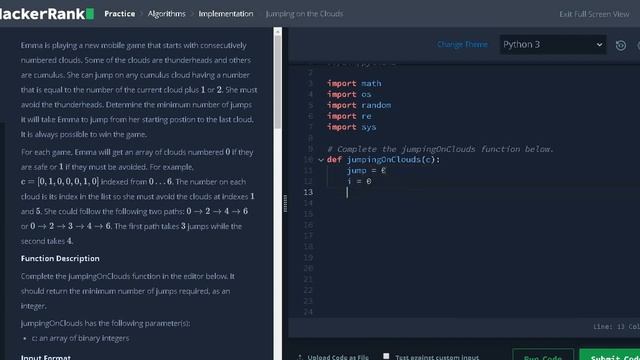 48 - Jumping on the Clouds | Implementation | Hackerrank Solution | Python смотреть онлайн