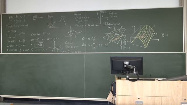 Mathematics For Chemists, Lecture 7 - Analytical Optimisation
