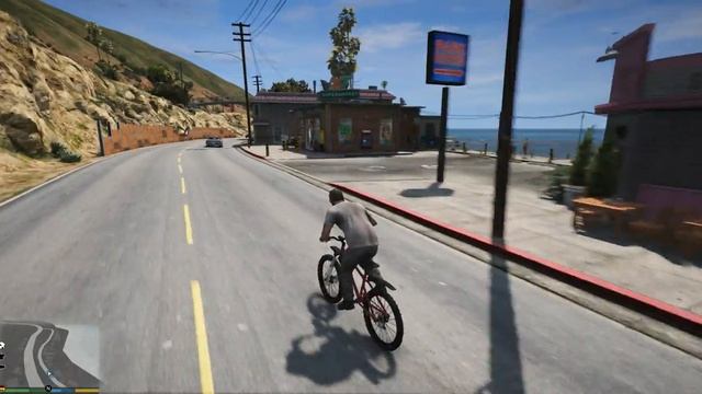Велопрогулка по пляжу GTA 5
