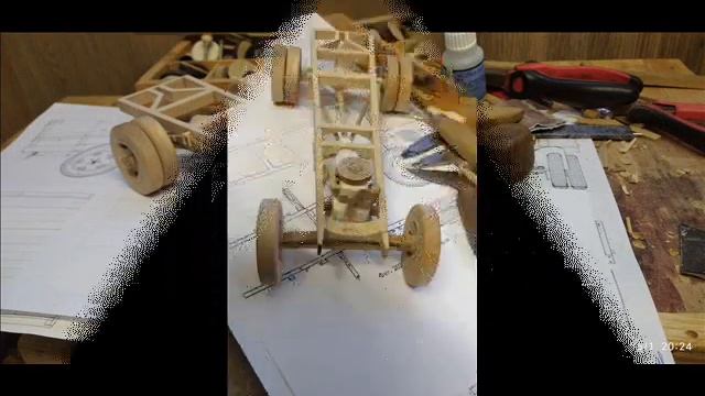 Модель автомобиля ГАЗ-АА из дерева своими руками