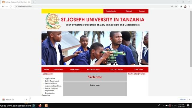 Simple College Website in PHP/MySQL | Free Source Code Download смотреть онлайн