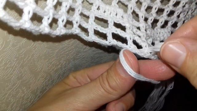 #311. Как сделать КИСТИ на СКАТЕРТИ вязаной КРЮЧКОМ? смотреть онлайн