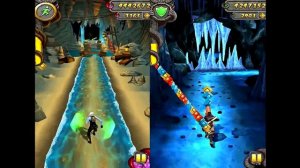 Temple Run 2 Pirate Cove VS Frozen Shadows Android iPad Gameplay