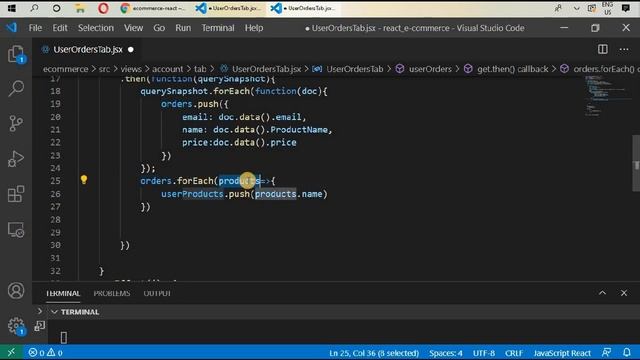 Tutorial#34|React.js/Redux E-Commerce/Firebase-Firestore| User Account Settings Part-3 смотреть онлайн