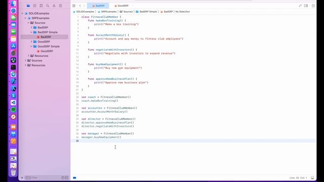 Single Responsibility Principle (SRP) | SWIFT ГОТОВИМСЯ К СОБЕСЕДОВАНИЮ смотреть онлайн