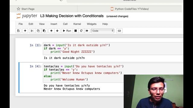 Python: Making Decision with Conditionals | if-elif- if-else | Python Tutorial in Hindi | #3 смотреть онлайн