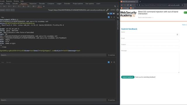 4. Blind OS command injection with out-of-band interaction смотреть онлайн