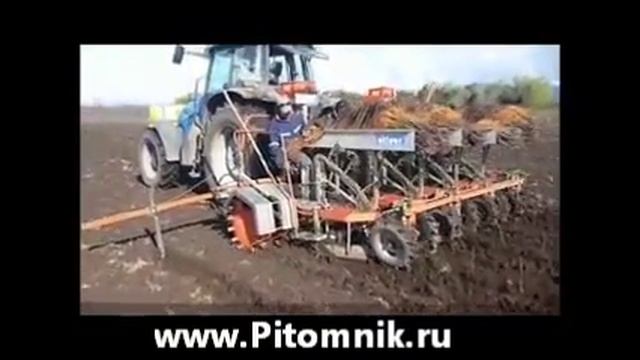 Pitomnik ru посадка саженцев, посадка сеянцев, посадка черенков, рассадопосадочная машина питомнико смотреть онлайн