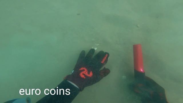 Подводный поиск золота с металлоискателем Deus2