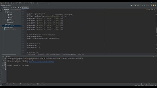 Asteroids - Adding Top Score Files and Sound | Python | Pygame | Coding | Walkthrough смотреть онлайн